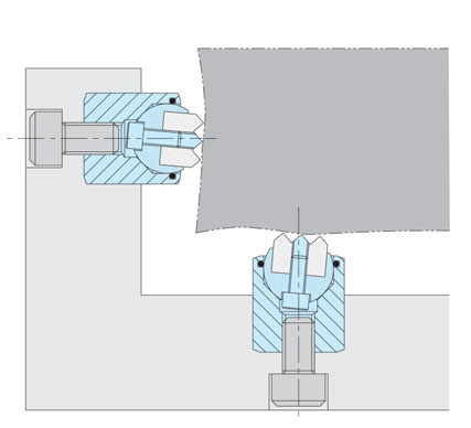 滾珠元件（腳墊型）(BBU) 使用範例