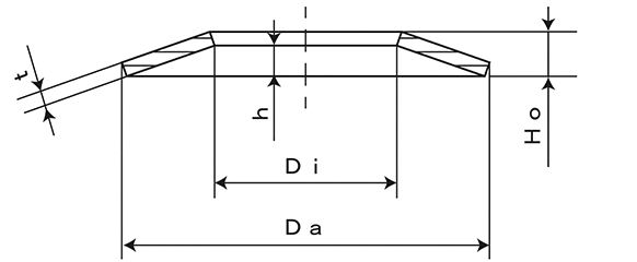 鐵 碟形彈簧 輕荷重用（JIS規格）磐田電工製：相關圖像