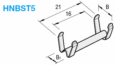 5系列（溝槽寬度6mm）　20･25･40方形鋁擠型用後裝固定座:關聯圖像