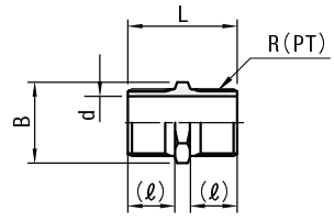 【經濟型】低壓用栓入接頭　同徑型 六角接頭:關聯圖像