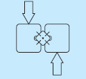 MiSUMi 交叉滾子滑軌 行程圖 左右對稱 移動距離