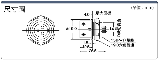 PRC03　バルクヘッド型パネル取付レセプタクル（ワンタッチロック):関連画像