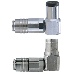 氣壓用接頭　軟管連接用型　L型管接頭