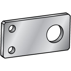 平板／鋁壓延材　安裝板･支撐座－B尺寸選擇･B尺寸自由指定－HRFCB HUFCB