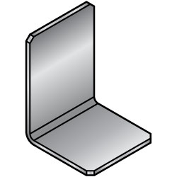 L型鈑金　安裝板･支撐座－自由尺寸型－ FALZS