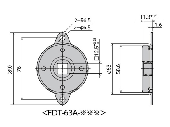 FDT-63A-***尺寸圖