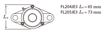 鑄鐵製菱形法蘭型組件 UCFL 產品規格1