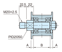 附法蘭 皮帶輪 惰輪 （FIP、FIPA、FIPS、FIP-SUS） FIPA6065、FIPS6065尺寸圖