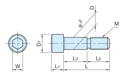 定位栓（標準型） （BJ700） 尺寸圖