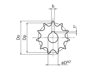 SUSFBN35B 不鏽鋼成品孔鏈輪：相關圖像