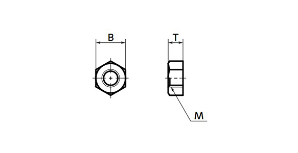 樹脂螺絲（PPS／六角螺帽） SPS-N尺寸圖