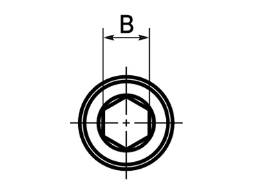內六角孔螺栓（二硫化鉬膜） SNSS-MO 尺寸圖1