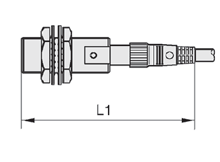 圓筒型直流2線式AC／DC共用接近感應器尺寸圖（註-1）