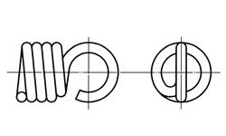 極彈簧 拉伸線圈彈簧 產品規格相關圖像1