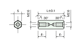 不鏽鋼隔離柱（六角） ASU/ASU-H/ASU-U 尺寸圖_03