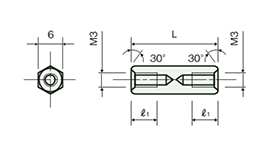 不鏽鋼隔離柱（六角） ASU/ASU-H/ASU-U 尺寸圖_06
