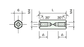 不鏽鋼隔離柱（六角） ASU/ASU-H/ASU-U 尺寸圖_08