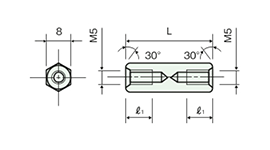 不鏽鋼隔離柱（六角） ASU/ASU-H/ASU-U 尺寸圖_09