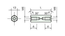不鏽鋼隔離柱（六角） ASU/ASU-H/ASU-U 尺寸圖_11