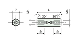 不鏽鋼隔離柱（六角） ASU/ASU-H/ASU-U 尺寸圖_16