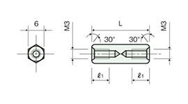 不鏽鋼隔離柱（六角） ASU/ASU-H/ASU-U 尺寸圖_18