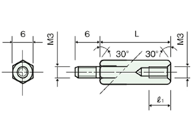 不鏽鋼隔離柱（六角） BSU/BSU-H/BSU-U 尺寸圖_06