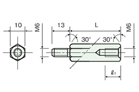 不鏽鋼隔離柱（六角） BSU/BSU-H/BSU-U 尺寸圖_10