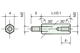 不鏽鋼隔離柱（六角） BSU/BSU-H/BSU-U 尺寸圖_12