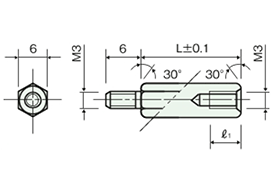 不鏽鋼隔離柱（六角） BSU/BSU-H/BSU-U 尺寸圖_15