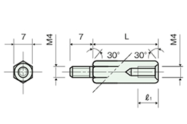 不鏽鋼隔離柱（六角） BSU/BSU-H/BSU-U 尺寸圖_16
