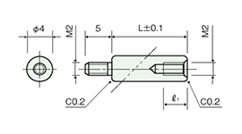 不鏽鋼隔離柱（圓型） BRU/BRU-S 尺寸圖_01