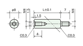 不鏽鋼隔離柱（圓型） BRU/BRU-S 尺寸圖_08