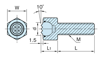 工件夾爪 滾珠元件（螺栓型） (BUH) BUH-S 06012～08040