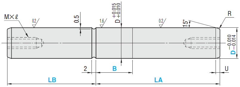 高刚性卸料板导柱 -卸料板固定型･直杆型-:相关图像