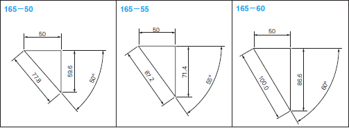 NAAMS规格悬吊式斜楔组件 MEFNS165(θ=50-60):相关图像