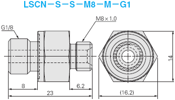 配管零件 -接头 紧凑型- G1/8零件连接用:相关图像