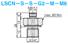 配管零件 -接头 紧凑型- G1/4零件连接用:相关图像