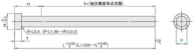 直推杆 -SKD61+氮化/轴径･全长指定-:相关图像