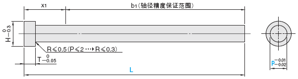 直推杆 -预硬SKD61/肩部厚度JIS型-:相关图像