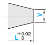 一阶型芯 -轴径(P)0.01mm指定型/轴径公差-0.01_-0.02/前端A･V公差±0.02-:相关图像