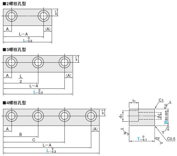 无导槽导轨  -HPM2T/标准型/无油槽-:相关图像