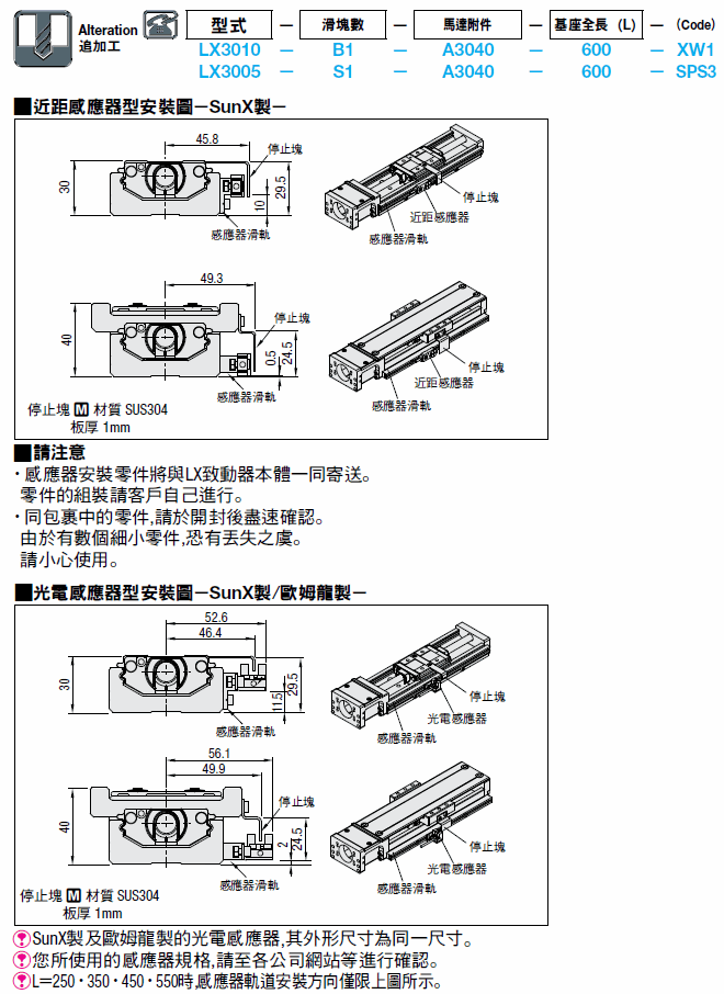 單軸致動器 LX30 標準/包覆型:關聯圖像