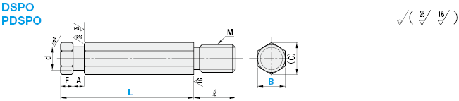 拉伸彈簧用支柱　六角型:關聯圖像