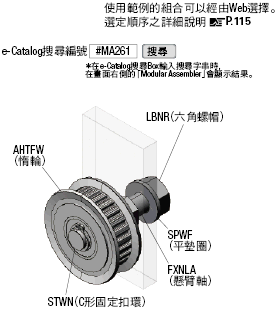 附法蘭齒形惰輪　兩端軸承型　S2M．S3M:關聯圖像
