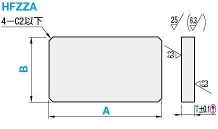 6面銑刀　安裝板‧支撐座－外徑尺寸自由指定型－:關聯圖像