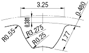 MISUMI經濟型時規皮帶輪S5M皮帶規格圖