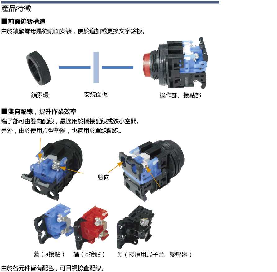 按鈕開關　安裝孔Φ30　發光：相關圖像