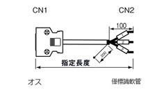附IEEE1284半線間距（MDR）連結器電源線 多功能外罩型（使用3M製連結器）：相關圖像