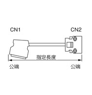 附IEEE1284半線間距（MDR）連結器電源線 多功能外罩型（使用3M製連結器）：相關圖像