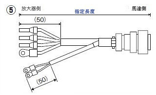 Panasonic MINAS A6／A5系列用 馬達線：相關圖像